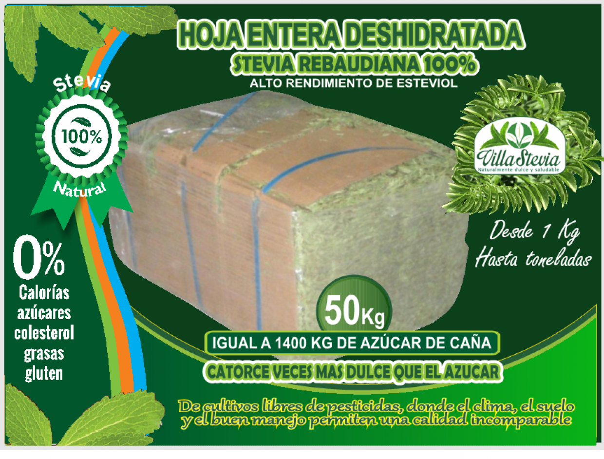 Hoja Entera deshidratada