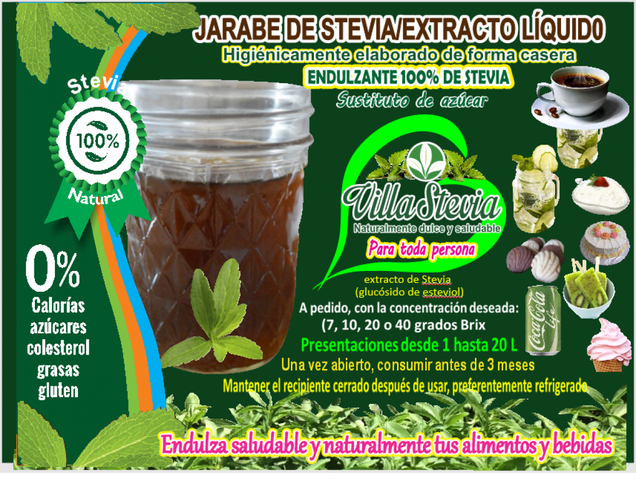 Jarabe de Stevia